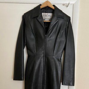 North Beach Leather Dress - Black Size 4